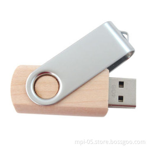 Wooden USB Flash Drive with CE and RoHS marks